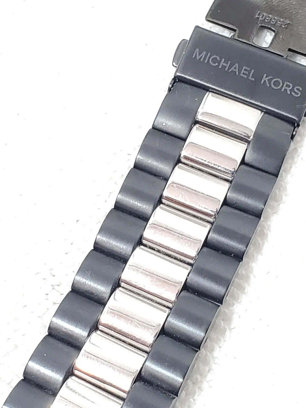 Michael Kors Men’s Chronograph Date Quartz Watch Black Silver Stainless Steel